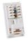 PSG3286 - Cat6 RJ45 Socket Wall Plate Module, 50x25mm