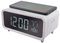 GV-WC01-WE - Athena Alarm Clock with Wireless Charger, White