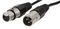 PSG3350-XLR-2M - 3 Pin XLR Male to XLR Female Microphone Lead, 2m Nickel