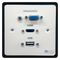 AVP605 - 1 Gang VGA/Audio/HDMI/USB-A Wall Plate