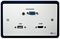AVP155 - 2 Gang VGA/Audio/HDMI/USB-A Wall Plate