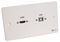 AVP604 - 2 Gang HDMI/USB-B Wall Plate