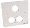 AVP913 - 1 Gang Tripple D-Shell Wall Plate
