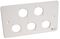 AVP925 - 2 Gang 5x D-Shell Wall Plate
