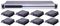 PSG3448 - 8 Way 4Kx2K UHD HDbitT HDMI over Cat5 / Cat6 Splitter, 120m