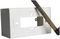AVP753 - 75mm 2 Gang Metal Surface Box, White