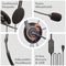A088DU - Stereo USB PC Headset with Rotating Boom Microphone, Black
