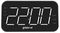 GVCR02BK - Radio Curve Rechargeable Alarm Clock Radio, Black