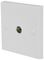 123.312UK - 1 Gang TV Aerial Coaxial Wallplate