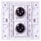 F267SF - 1 Gang 2x XLR Audio Multimedia Wallplate