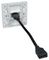 F267SB - 1 Gang HDMI 2.0 Multimedia Wallplate with Flylead