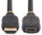 HD2MF18INL - High Speed 4K 60Hz HDMI 2.0 Extension Lead, 0.5m Black