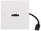 PSG3563 - 1 Gang Multimedia Wall Plate, USB-C