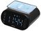 GVCR06BK - Atlas II Alarm Clock Radio with Wireless Charger, Black