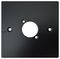 KPHD11.5 - 1 Gang 1 Socket Square XLR Wallplate, Black