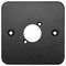 KPHD1.10 - 1 Gang 1 Socket Rounded XLR Wallplate, Black