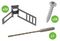 EVFIX10B - Safe-D EV Cable Fixing Kit, 10-17mm, Black, Pack of 20