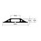 FC 83B - Medium Duty Floor Cable Protector, Single Channel, 1.8m, Black