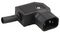 PX0686/SE - Rewireable IEC C14 Plug (E), Black, Right Angle