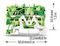 2002-1207 - 2 Conduct Ground Through Terminal Block, Push in Cage Clamp, 35mm DIN Rail Mount, 22AWG to 12AWG, Green