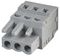 231-103/026-000 - Pluggable Terminal Socket Connector with CAGE CLAMP Actuation, 3 way, 5mm pitch, Grey