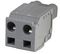 231-202/026-000 - Pluggable Terminal Socket Connector with CAGE CLAMP Actuation, 2 way, 7.5mm pitch, Grey