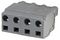231-204/026-000 - Pluggable Terminal Socket Connector with CAGE CLAMP Actuation, 4 way, 7.5mm pitch, Grey