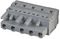 231-205/026-000 - Pluggable Terminal Socket Connector with CAGE CLAMP Actuation, 5 way, 7.5mm pitch, Grey