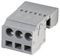 231-603 - Pluggable Terminal Plug Connector with CAGE CLAMP Actuation, 3 way, 5mm pitch, Grey