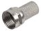 PSG09085 - Coax Twist On F Connector Plug, RG6U Cable, Brass, Pack of 100
