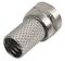 PSG09085 - Coax Twist On F Connector Plug, RG6U Cable, Brass, Pack of 100