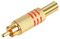 PSG08590 - Gold Phono Plug, Red