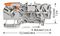 2102-1301 - 3 Conductor Through Terminal Block Lever, Push In Cage Clamp, 35mm DIN Rail, 800V, 24A, 22AWG to 12AWG, Grey