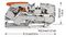 2116-1201 - 2 Conductor Through Terminal Block Lever with Test Port, 800V, 76A, 20AWG to 4AWG, Grey