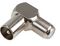PROCON39 - TV Coax Plug to F Connector Socket Adaptor, Right Angle, 75 Ohm, Pack of 50