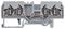 280-833 - 4 Conductor Through Terminal Block, 35mm DIN Rail, Cage Clamp, 28AWG to 12AG, 20A