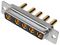 MHCDS5W5S2 - 5W5 Combination Power and Signal D Sub Socket, Vertical Solder Pins, 20A
