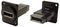 CP30233M3B - DisplayPort Socket to DisplayPort Socket Feedthrough Coupler, Metal, Black, M3 Plain Holes