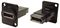 CP30233MB - DisplayPort Socket to DisplayPort Socket Feedthrough Coupler, Metal, Black, CSK Plain Holes