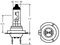 R477 - 12V 55W H7 Px26d Halogen Car Headlamp Bulb