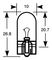 RB501A - 12V 5W WY5W Car Side & Tail Light Bulb