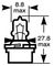 R9005 - 12V 60W HB3 P20d Halogen Car Headlamp Bulb