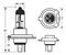 R475HD - 24V 75/70W H4 P43t Halogen Car Headlamp Bulb (Heavy Duty)