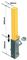 MP9731 - Yellow Removable Parking Post 60mm² x 600mm