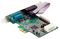 PEX2S5531P - 2S1P Native PCI-Ex Parallel Serial Combo Card with 16550 UART
