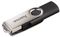 94175 - Rotate USB 2.0 Flash Drive, 16GB 10 MB/s, Black/Silver