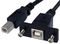 USBPNLBFBM3 - 1m Panel Mount USB B Socket to B Plug Cable