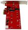 PEX2M2 - 2x M.2 NGFF SATA SSD Controller Card - PCI-Ex