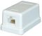 SKH1 - Cat6 Tool-less Surface Mount Socket, 1 Port