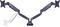 3286 - M Deskmount Dual Arm Gas Spring Monitor Desk Mount VESA 15-27", Black
